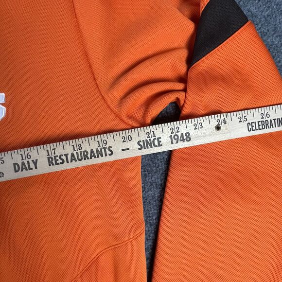 Reebok Cleveland Browns Hoodie Mens Large Orange NFL OnField Pullover Sweatshirt - Picture 12 of 16